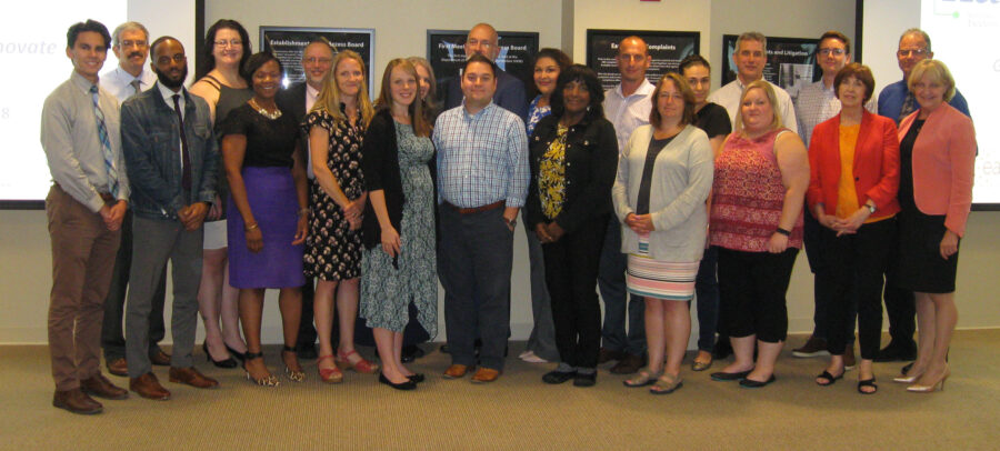 group photo of 2018 NADTC grantees with FTA and NADTC staff